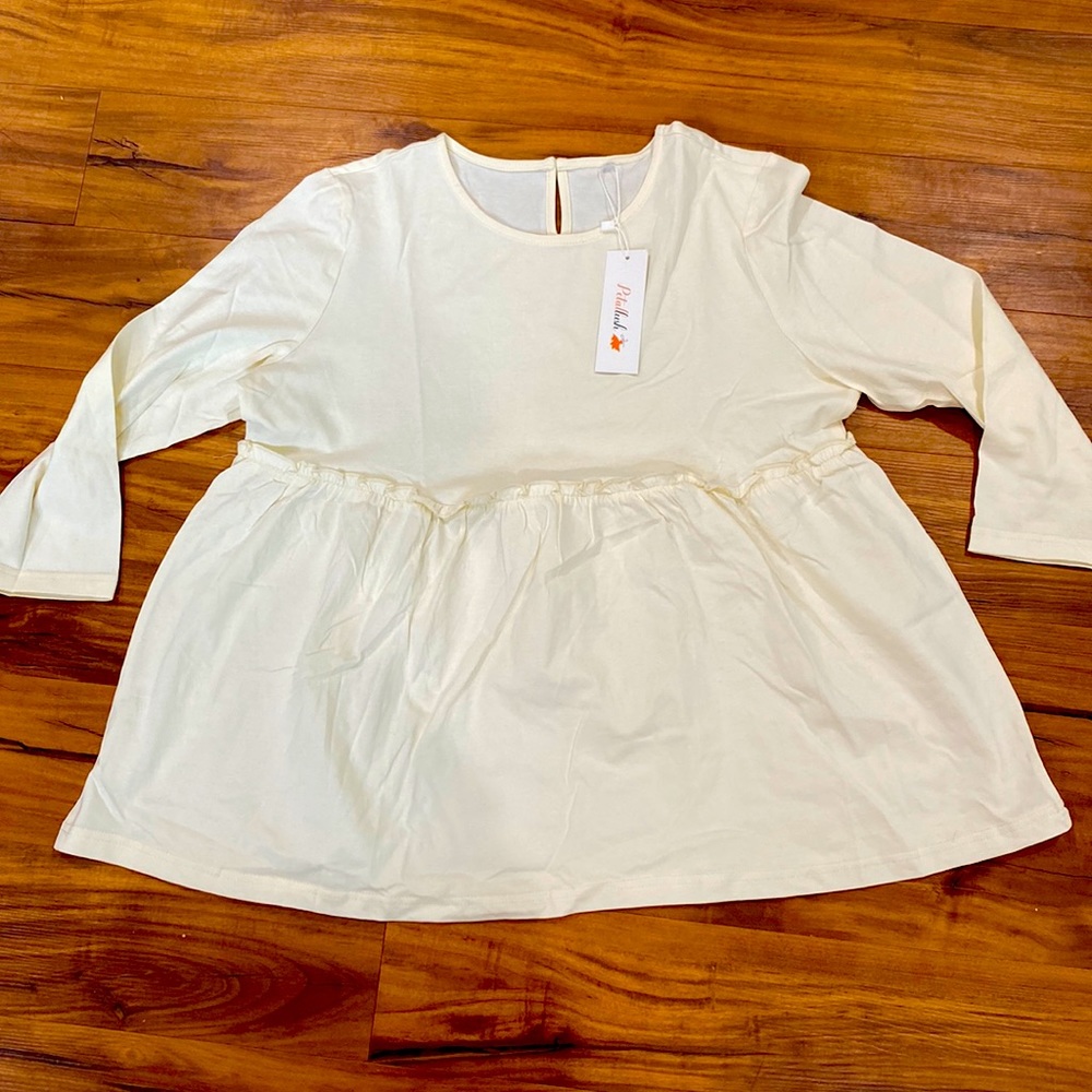 Cream cotton top